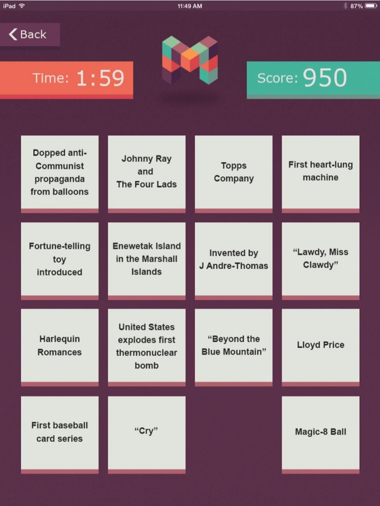 Alzheimer’s Reminiscence Memory Game | Moai Technologies